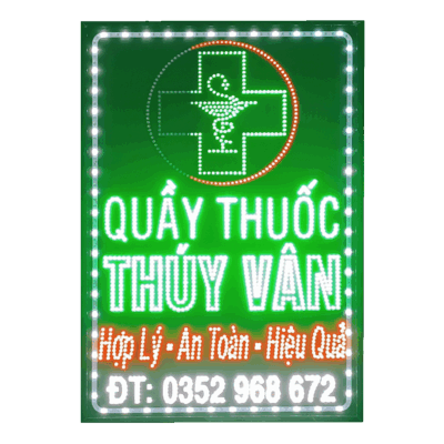 Bảng LED 2 Mặt Treo Dọc – Nhà Thuốc