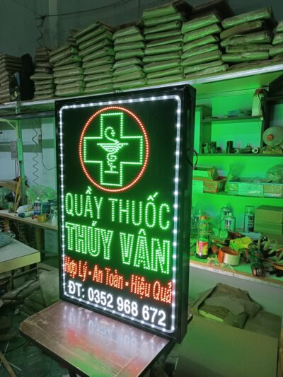 Bảng LED 2 Mặt Treo Dọc – Nhà Thuốc