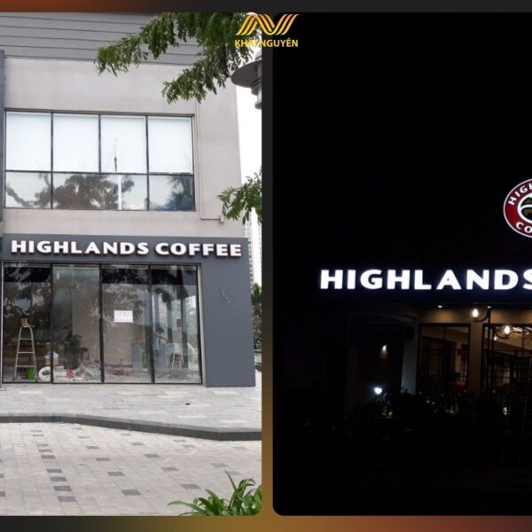 Biển alu chữ nổi nổi bật giúp thu hút khách hàng