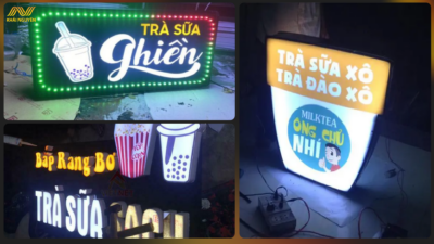 Biển LED vẫy nổi bật giúp thu hút khách vãng lai