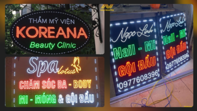 Hệ thống đèn led sẽ giúp thu hút sự chú ý của khách hàng