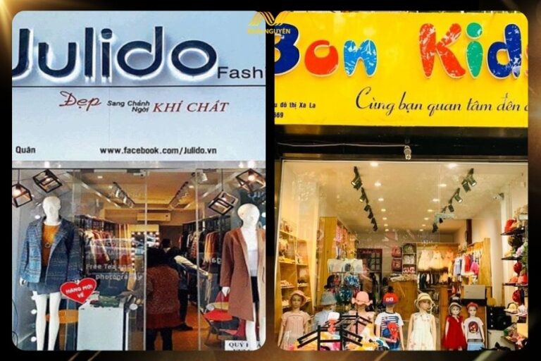 Biển hiệu rất quan trọng với shop quần áo